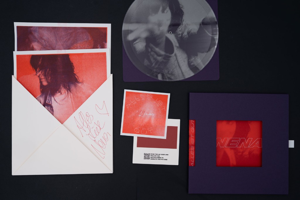 NENA Alles wird gut PHONOCUT packaging and edition elements
